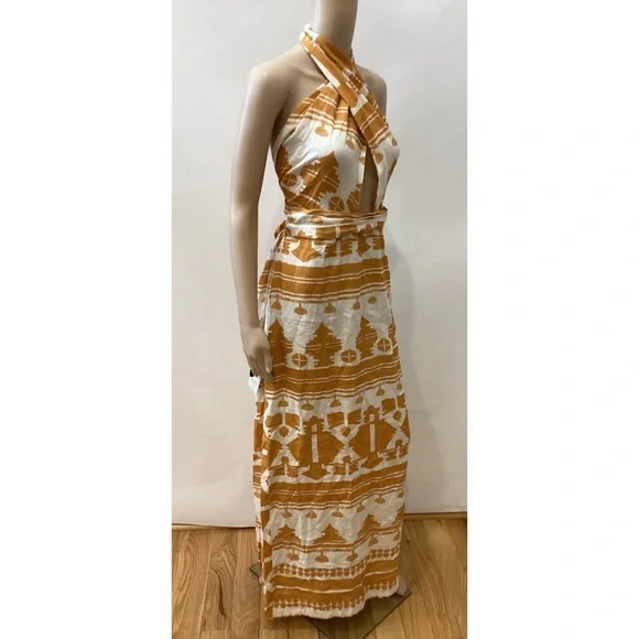 JOHANNA ORTIZ PRINTED LINEN MAXI DRESS - Picture 6 of 7